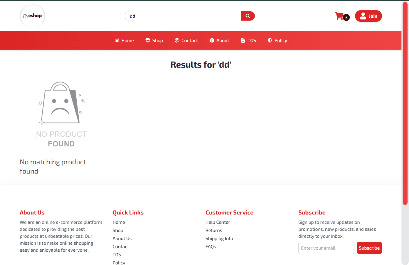 React Redux Ecommerce App - Product Search Result