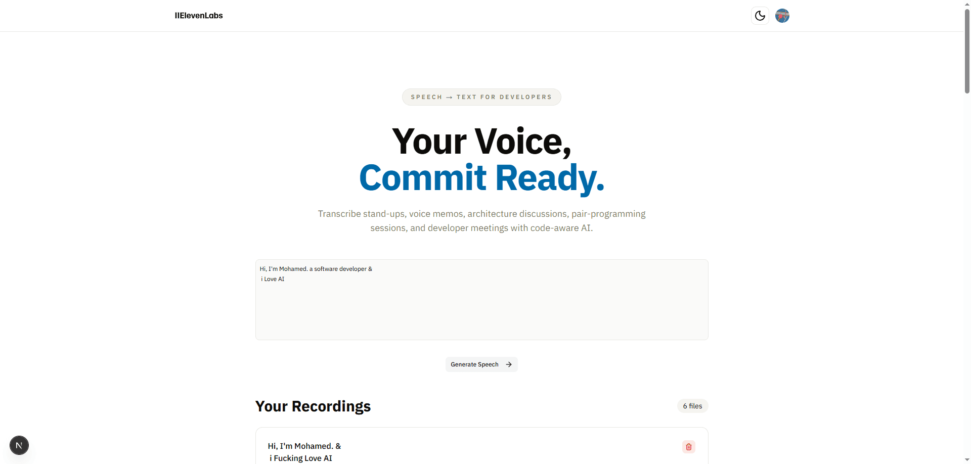 AI Text to Speech SaaS