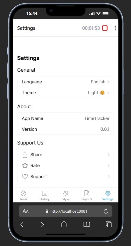Time Tracker - Project image