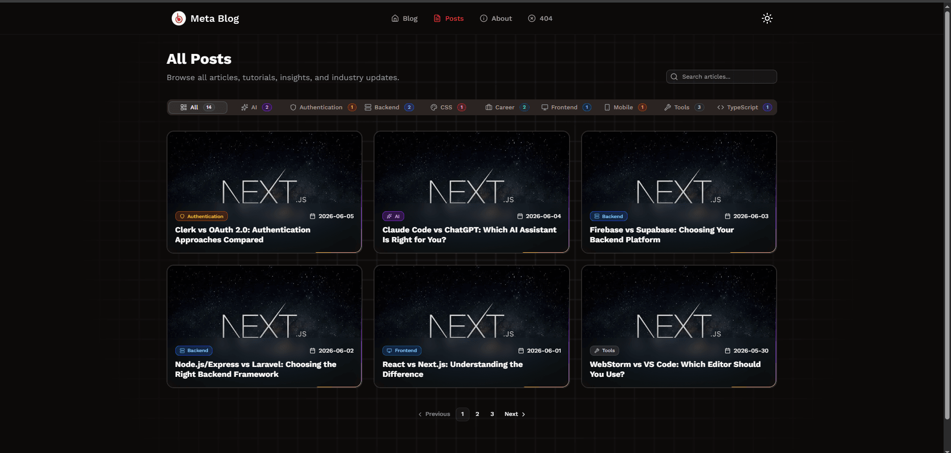 Meta Blog - Post Article View Meta Blog - Post Article View