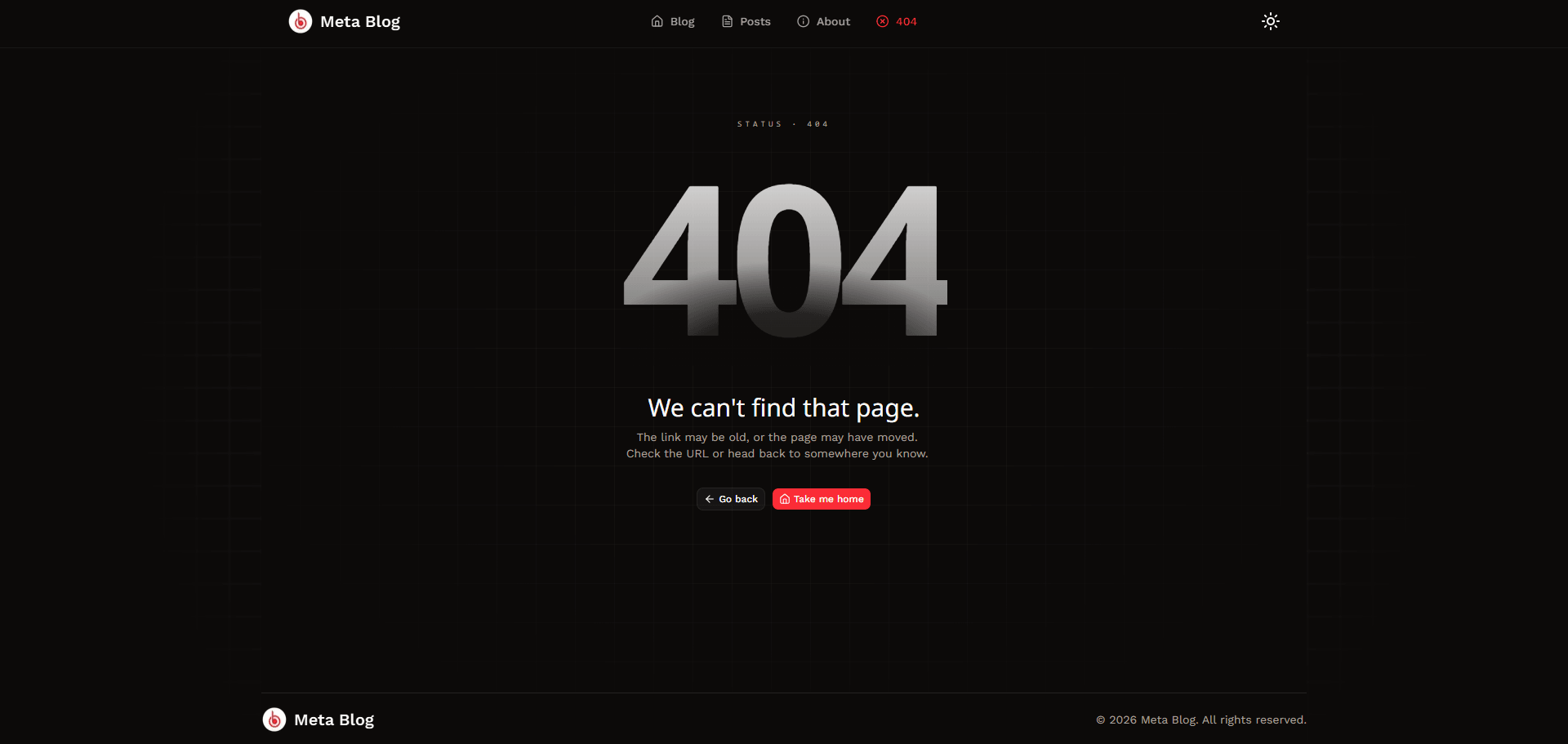 Meta Blog - Posts List Page Meta Blog - Posts List Page