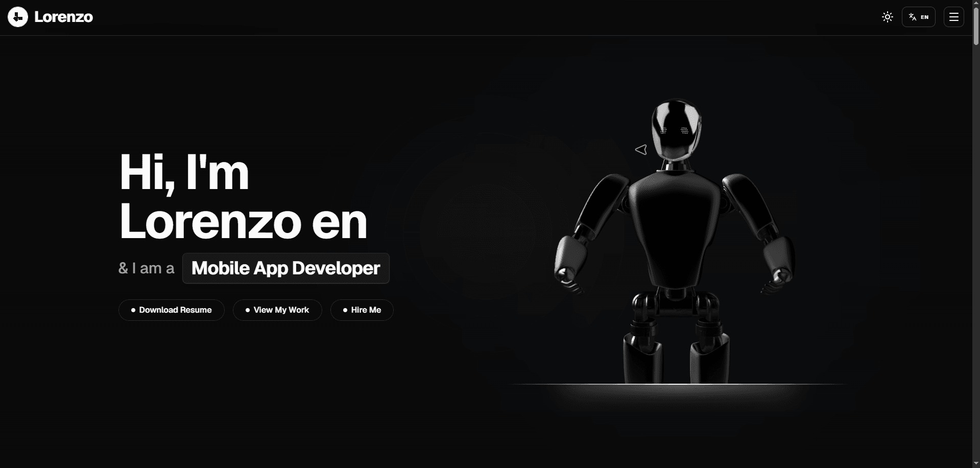 Personal Portfolio 2026 - Hero Dark Mode Personal Portfolio 2026 - Hero Dark Mode