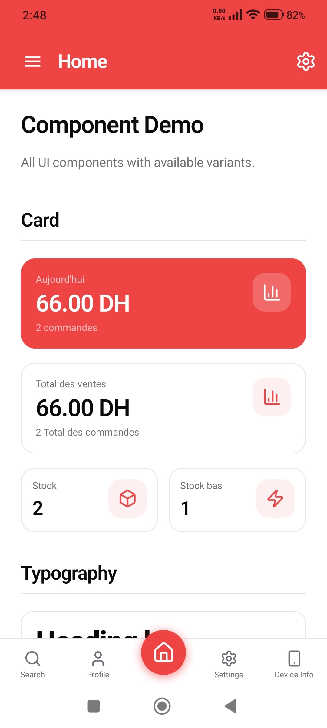 React Native Starter Kit - Home Screen React Native Starter Kit - Home Screen