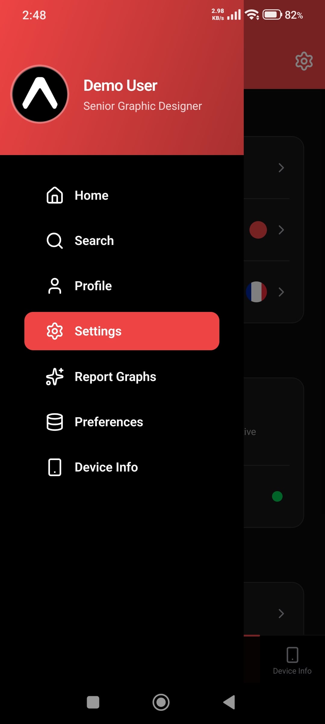 React Native Starter Kit - Drawer Dark React Native Starter Kit - Drawer Dark