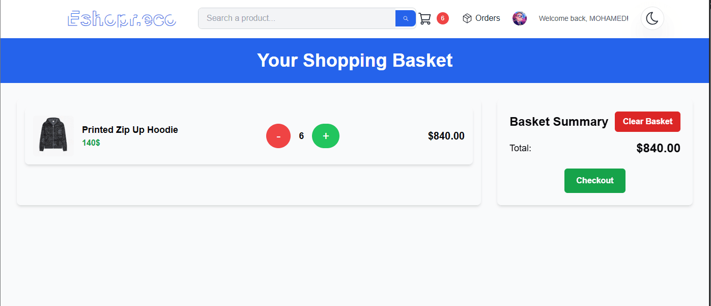 Next E-commerce App - Cart/Basket Next E-commerce App - Cart/Basket