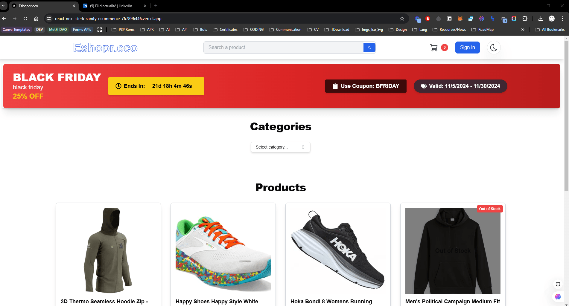 Next E-commerce App - Main Overview Light Next E-commerce App - Main Overview Light