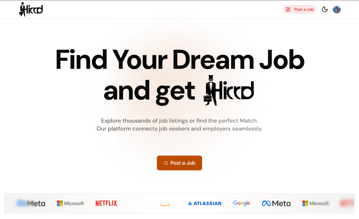 Hirrd - Job Portal - Web Application Hirrd - Job Portal - Web Application