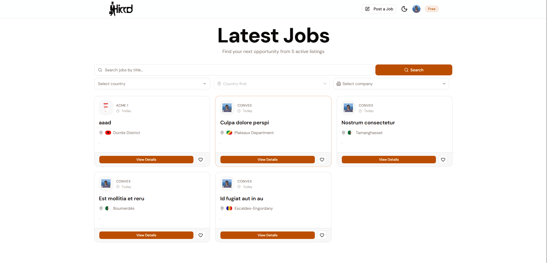 Hirrd - Job Portal - Job listing (Recruiter/Candidate) Hirrd - Job Portal - Job listing (Recruiter/Candidate)