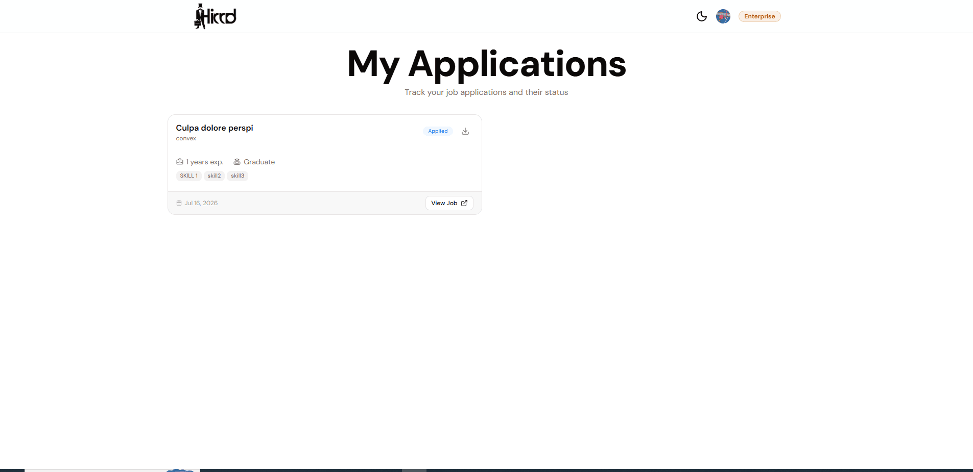 Hirrd - Job Portal - Application (Recruiter/Candidate) Hirrd - Job Portal - Application (Recruiter/Candidate)